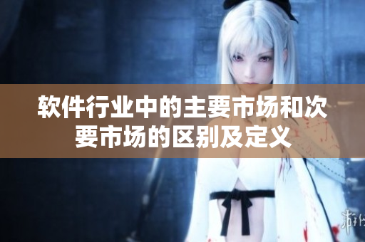软件行业中的主要市场和次要市场的区别及定义