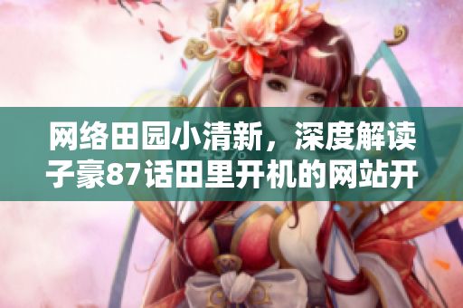 网络田园小清新，深度解读子豪87话田里开机的网站开发过程