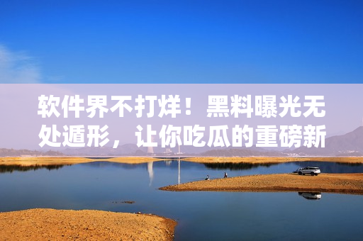 软件界不打烊！黑料曝光无处遁形，让你吃瓜的重磅新闻！