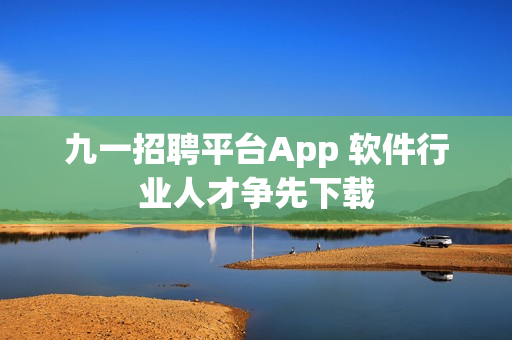 九一招聘平台App 软件行业人才争先下载