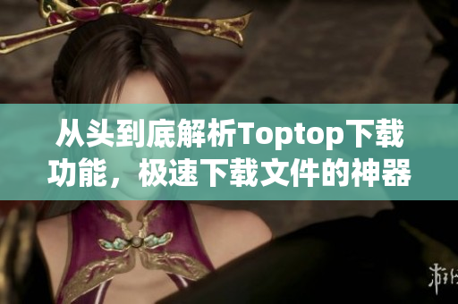 从头到底解析Toptop下载功能，极速下载文件的神器