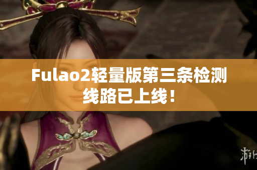 Fulao2轻量版第三条检测线路已上线！