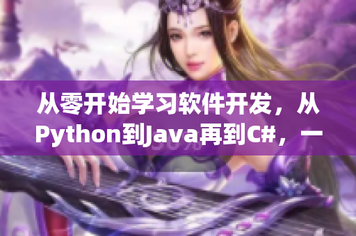 从零开始学习软件开发，从Python到Java再到C#，一步步掌握编程技巧