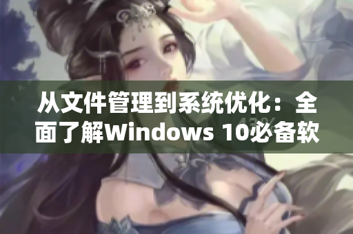 从文件管理到系统优化：全面了解Windows 10必备软件