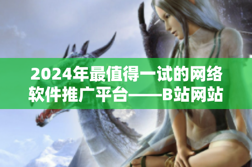 2024年最值得一试的网络软件推广平台——B站网站营销