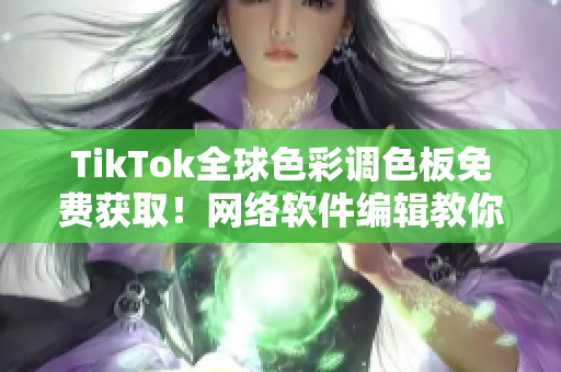 TikTok全球色彩调色板免费获取！网络软件编辑教你DIY万种风格