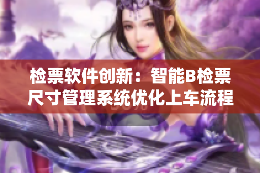 检票软件创新：智能B检票尺寸管理系统优化上车流程