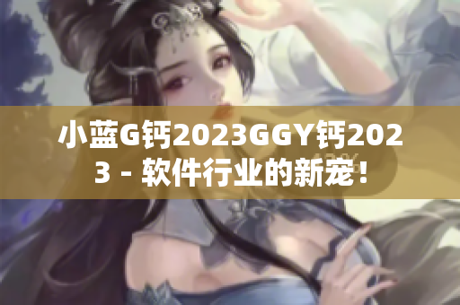 小蓝G钙2023GGY钙2023 - 软件行业的新宠！