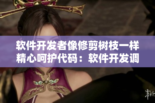 软件开发者像修剪树枝一样精心呵护代码：软件开发调试与优化指南