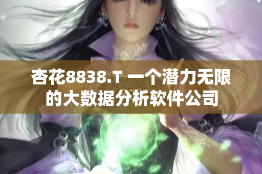 杏花8838.T 一个潜力无限的大数据分析软件公司 杏花8838.T 一个潜力无限的大数据分析软件公司