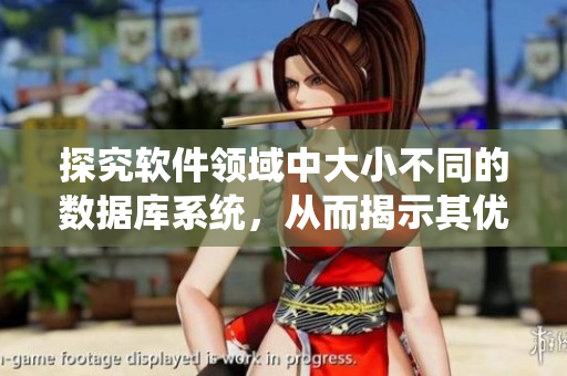 探究软件领域中大小不同的数据库系统，从而揭示其优缺点与适用场景