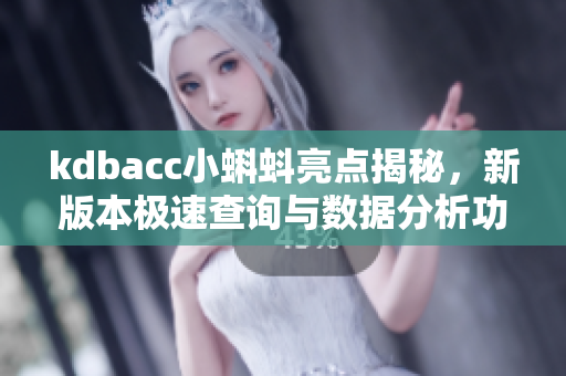kdbacc小蝌蚪亮点揭秘，新版本极速查询与数据分析功能让你爱不释手！
