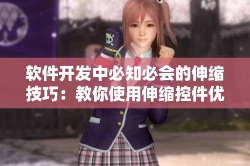 软件开发中必知必会的伸缩技巧：教你使用伸缩控件优化用户界面体验